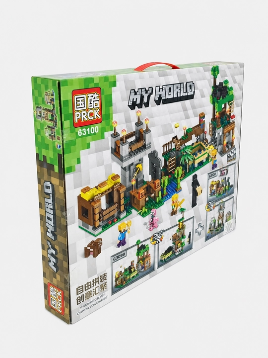 Конструктор My World PRCK, 438 деталей, Башня и дом 2 в 1