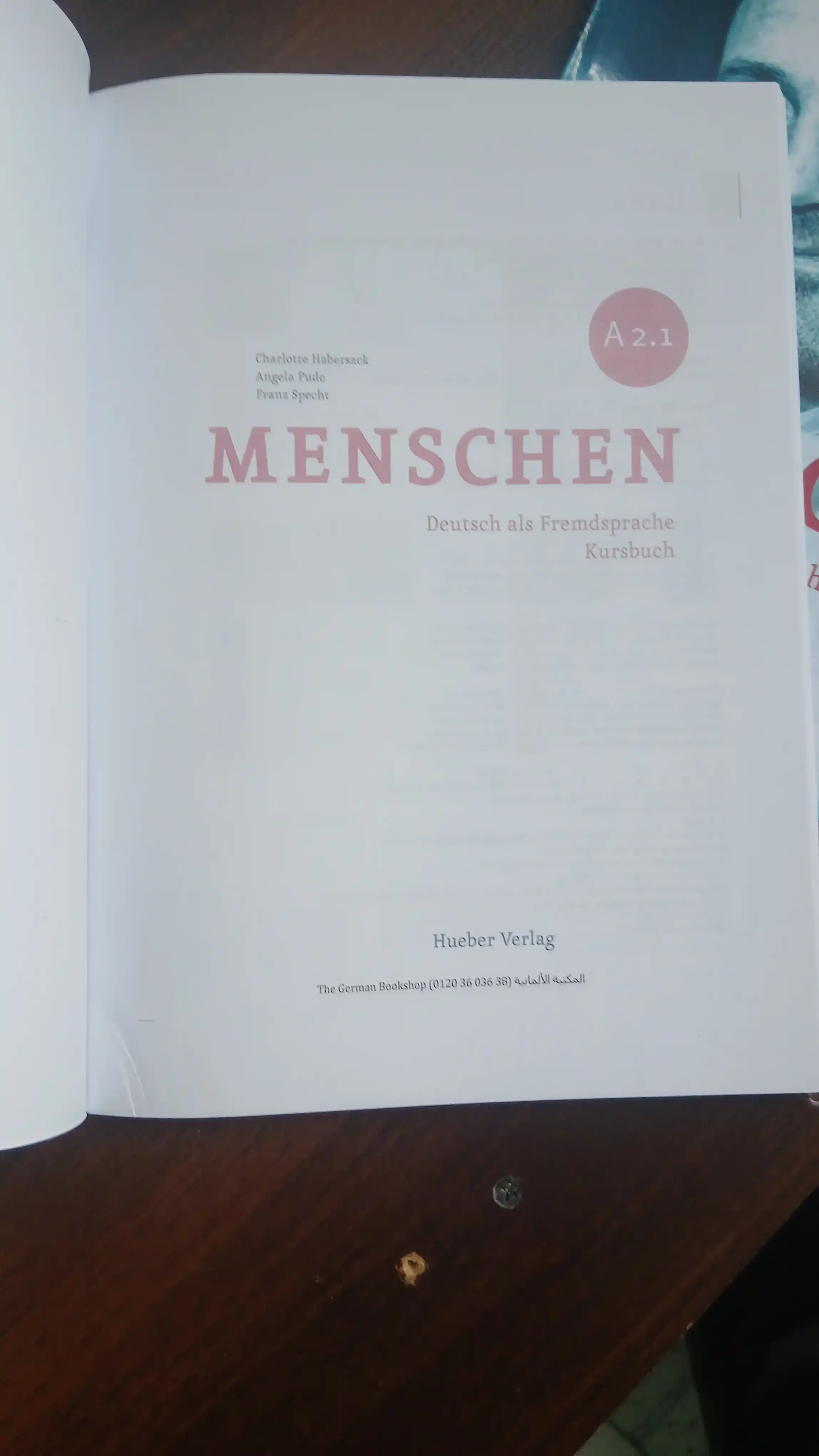 MENSCHEN A2.1 – Учебник для изучения немецкого языка (без CD) 
