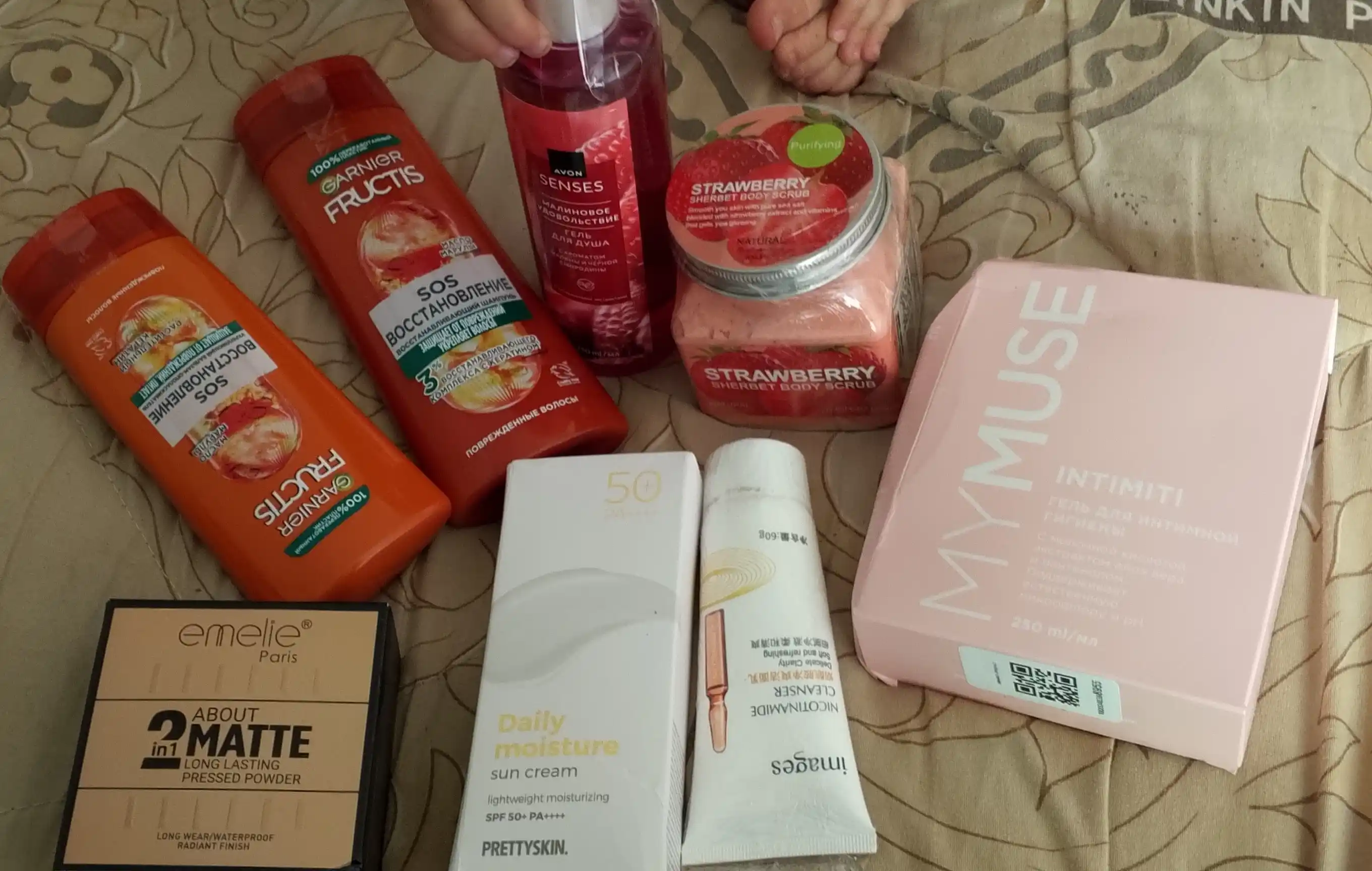 Скраб для лица и тела Wokal Sherbet Body Scrub, с экстрактом малины и клубники, 500/350 гр