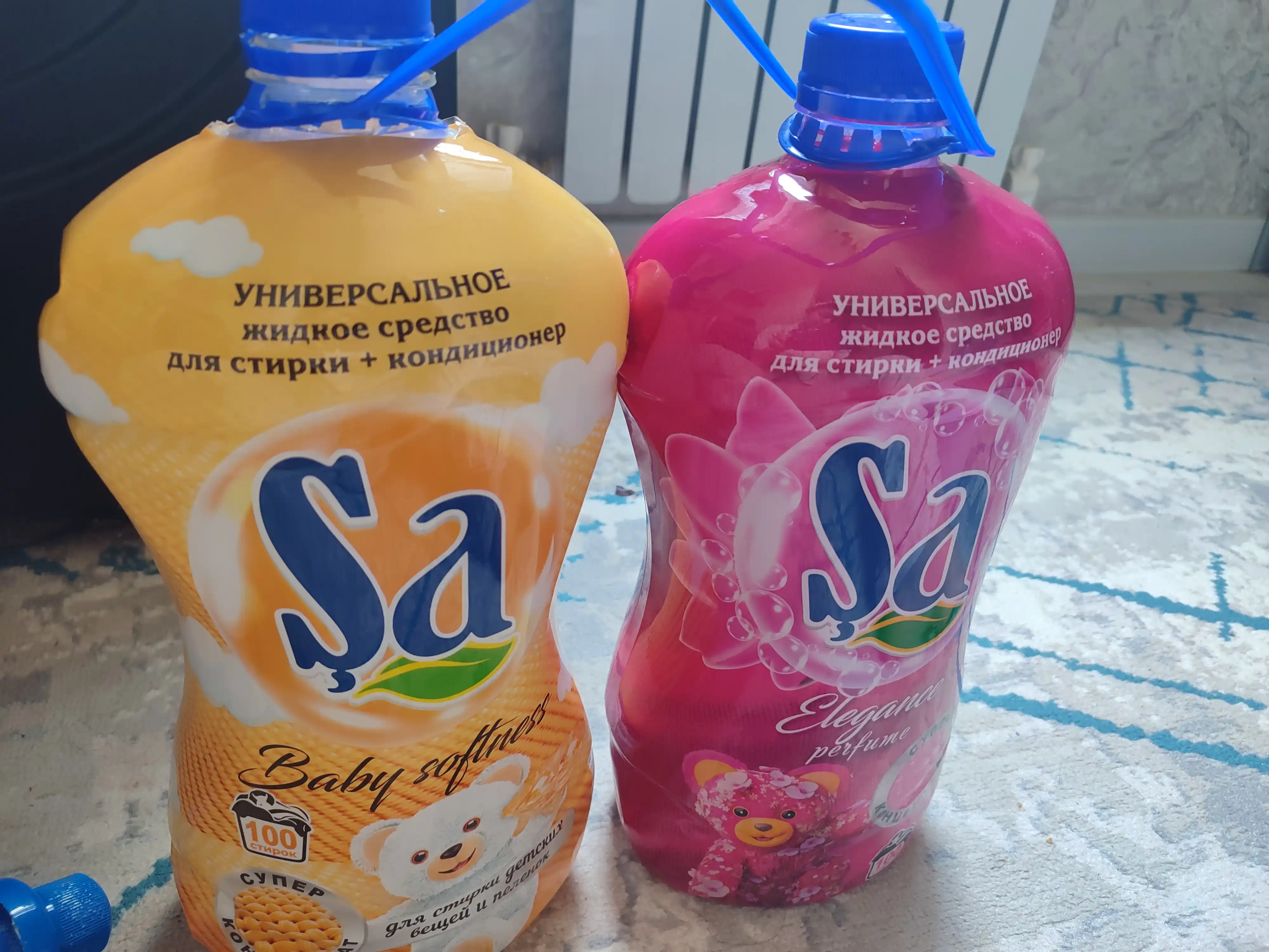 SA Гель для стирки, 2 в 1 – суперконтцентрат, 2 л и 5 л, 100 стирок
