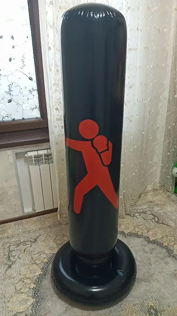 Детский, надувной, напольный боксерский мешок, груша, воздушный, 160 см