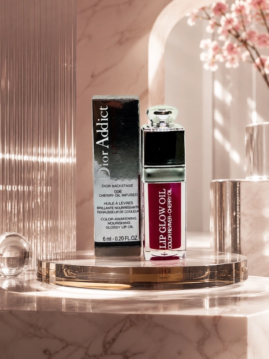 Масло-блеск для губ Dior Lip Glow Oil 006 Berry, ягодный оттенок и сияние губ