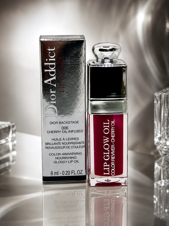 Масло-блеск для губ Dior Lip Glow Oil 006 Berry, ягодный оттенок и сияние губ