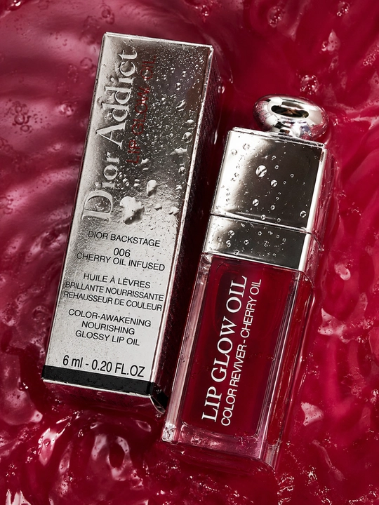 Масло-блеск для губ Dior Lip Glow Oil 006 Berry, ягодный оттенок и сияние губ