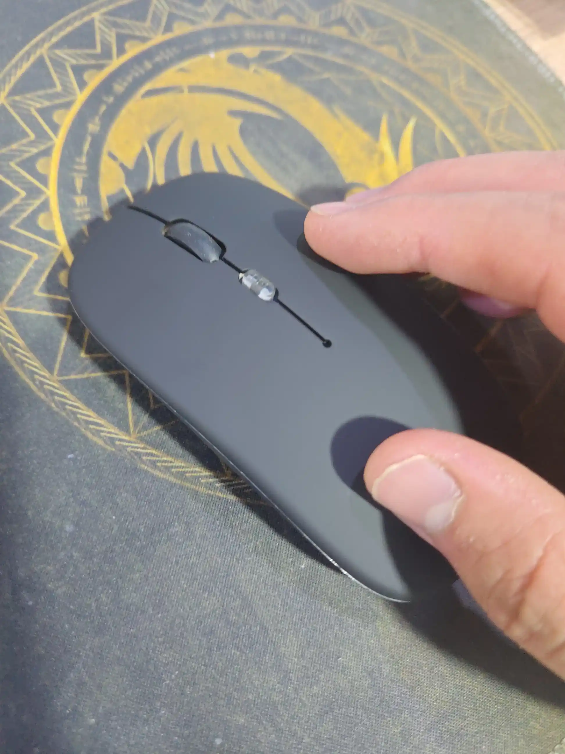Компьютерная мышь Bluetooth + 2.4Ггц с аккумулятором и RGB-подсветкой