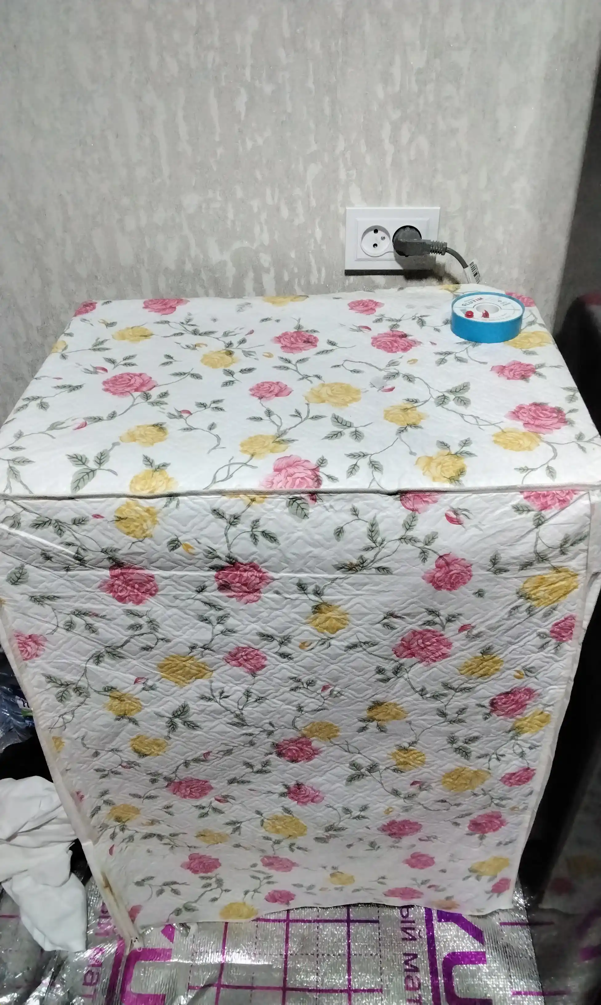 Kir yuvish mashinasi uchun chexol, suv o‘tkazmaydigan, 58×63×85 sm
