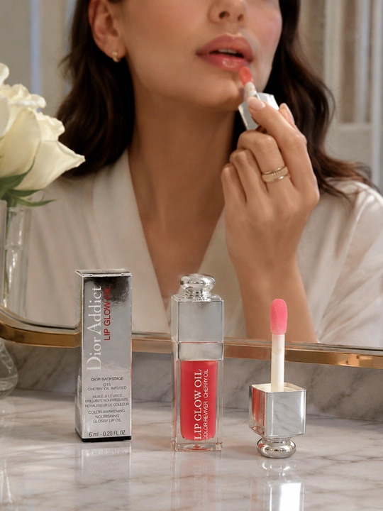Сочный блеск-масло для губ Dior Addict Lip Glow Oil 015 ягодно-красный gloss 