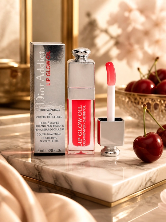 Сочный блеск-масло для губ Dior Addict Lip Glow Oil 015 ягодно-красный gloss 