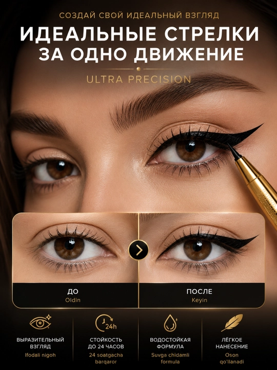 Подводка-фломастер для глаз,  MAYCHEER Waterproof Eyeliner Wonder Drawing