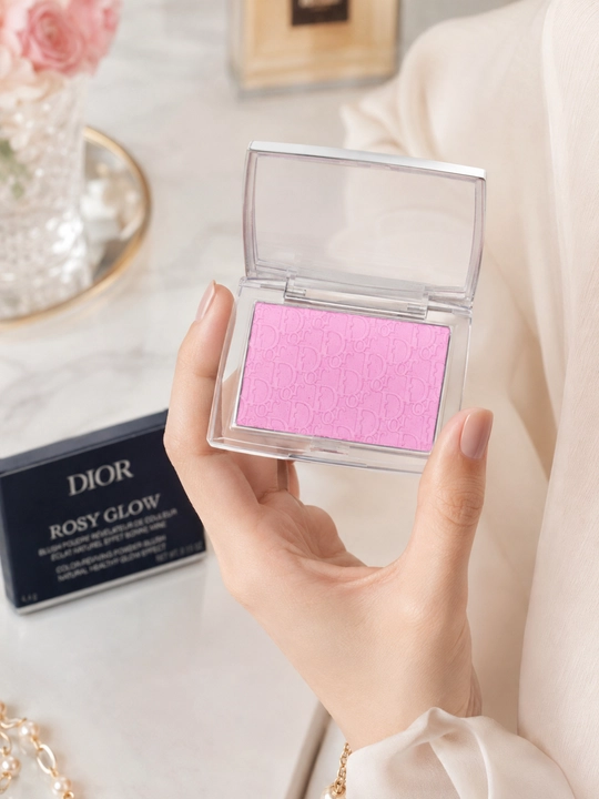 Румяна Dior Rosy Glow 001 PINK-естественный румянец, сияющий оттенок, легкая текстура