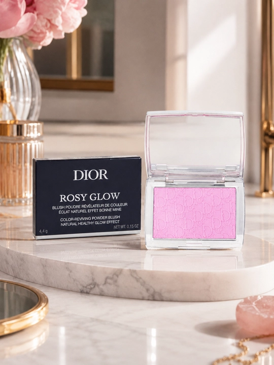 Румяна Dior Rosy Glow 001 PINK-естественный румянец, сияющий оттенок, легкая текстура