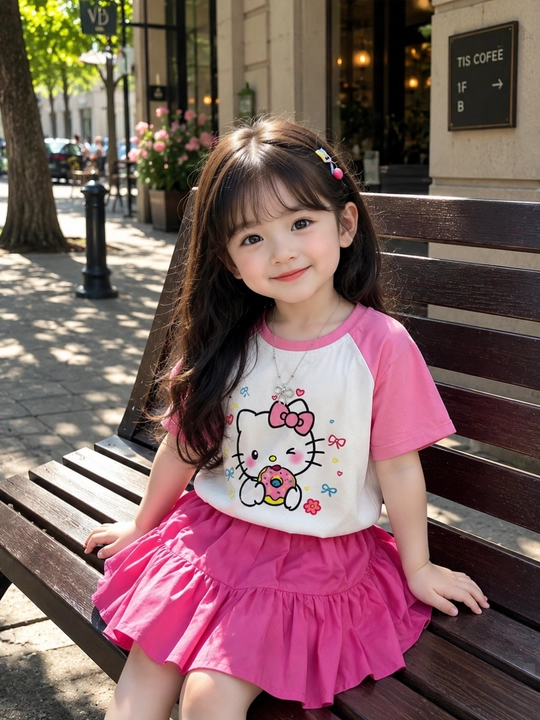 Комплект Hello Kitty для девочки, для девочек, Юбка с футболкой для девочки