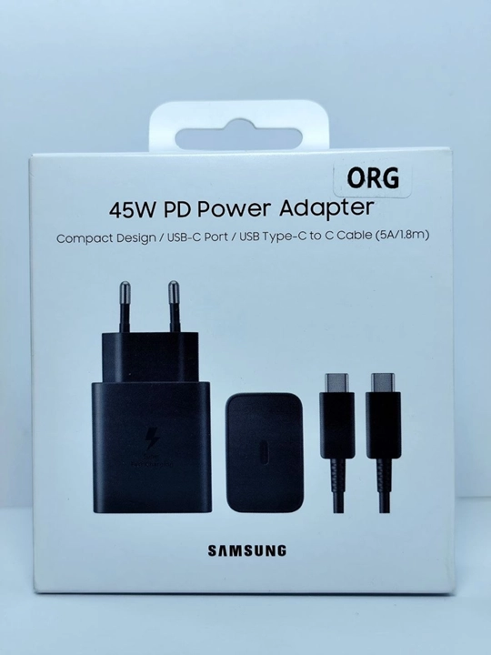 Зарядное устройство Samsung 45W PD Power Adapter, Type-C + кабель 1.8м  - 