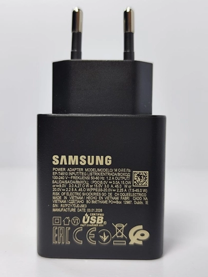 Зарядное устройство Samsung 45W PD Power Adapter, Type-C + кабель 1.8м 