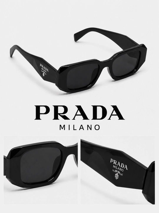 Prada ayollar quyosh kozoynagi qora tortburchak moda zamonaviy ramkali kozoynak ,ochki