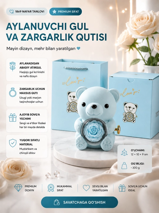 Elegant ko‘rinishdagi sovg‘a qutilari , premuim sifat , zargarlik buyumlari uchun qutilar - 
