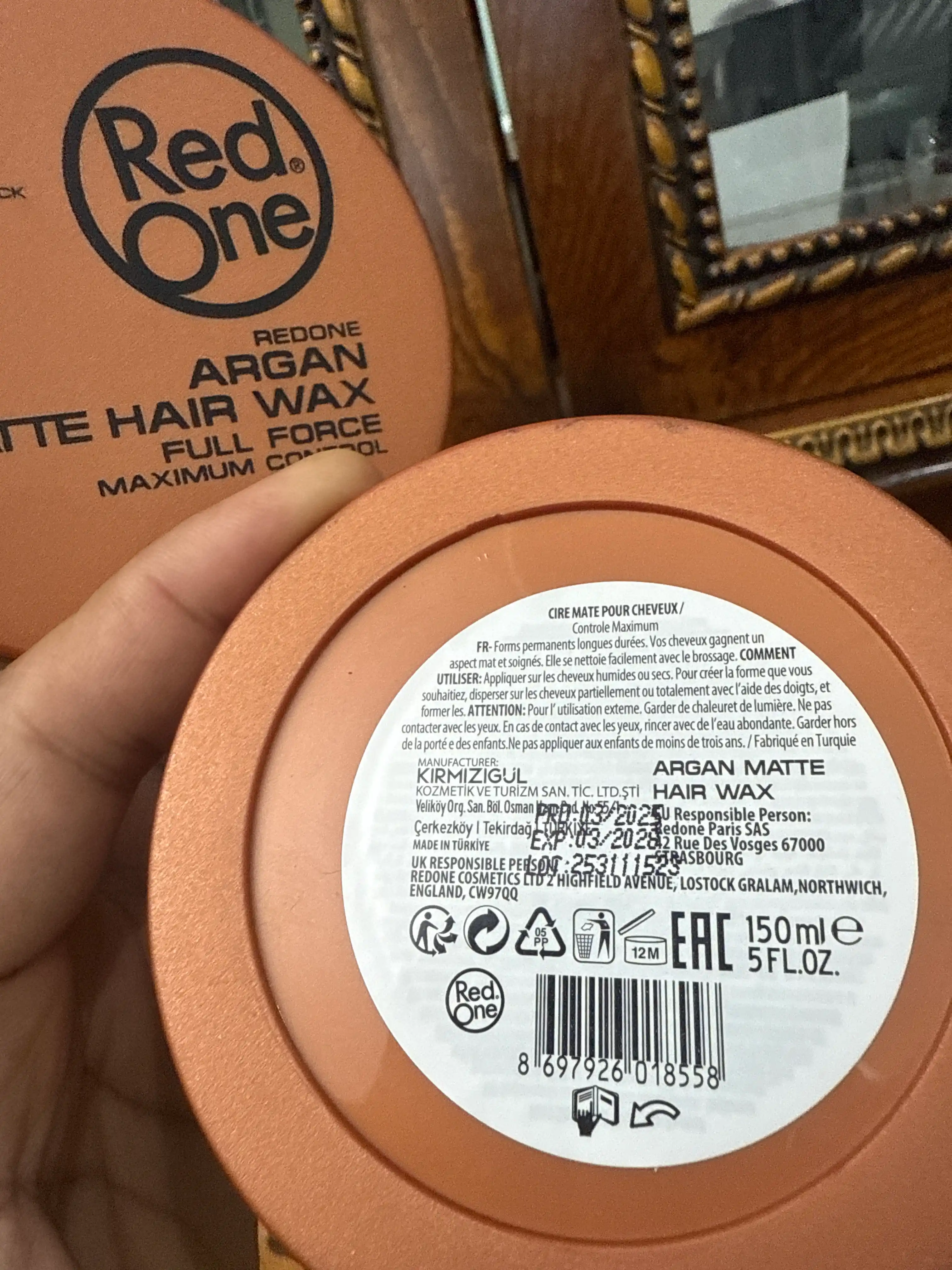 RedOne soch turmaklash uchun mat mumli argan | 150 ml