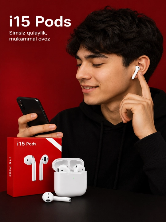 I16 MAX V5.3 Simsiz Quloqchin,  Bluetooth Earbuds,  TWS Naushnik