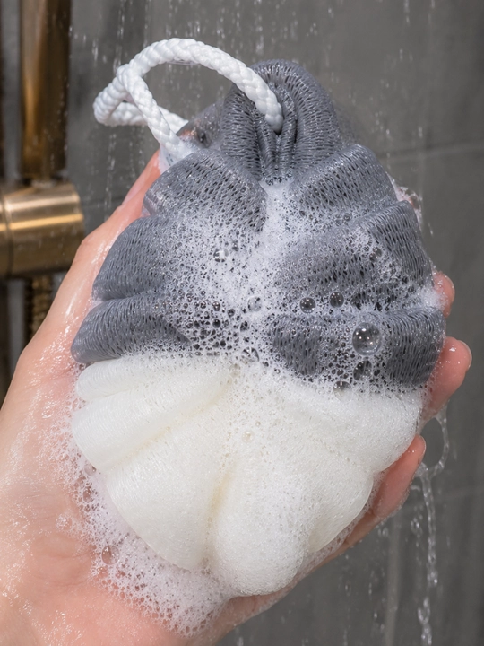 Мочалка для душа body sponge мягкая банная губка - 