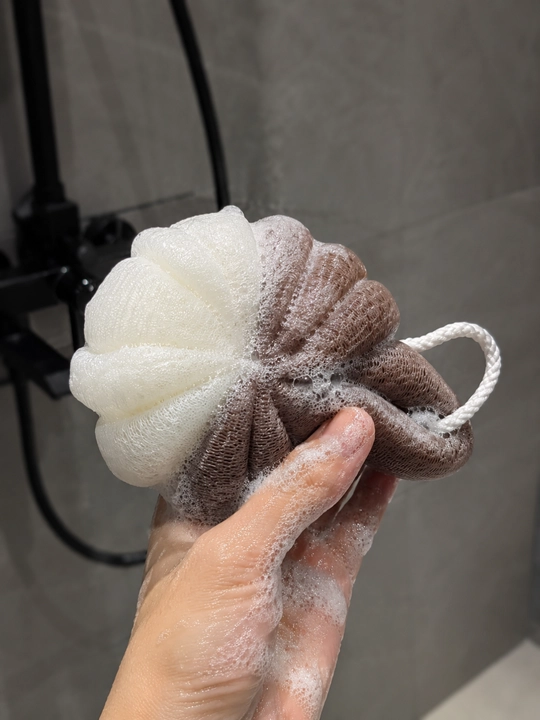 Dush mochalka body sponge yumshoq hammom seti ko‘pik chiqaruvchi