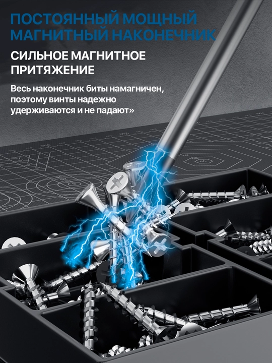 Набор магнитных отверток 8/20 ПРЕДМЕТОВ HYUNDAI