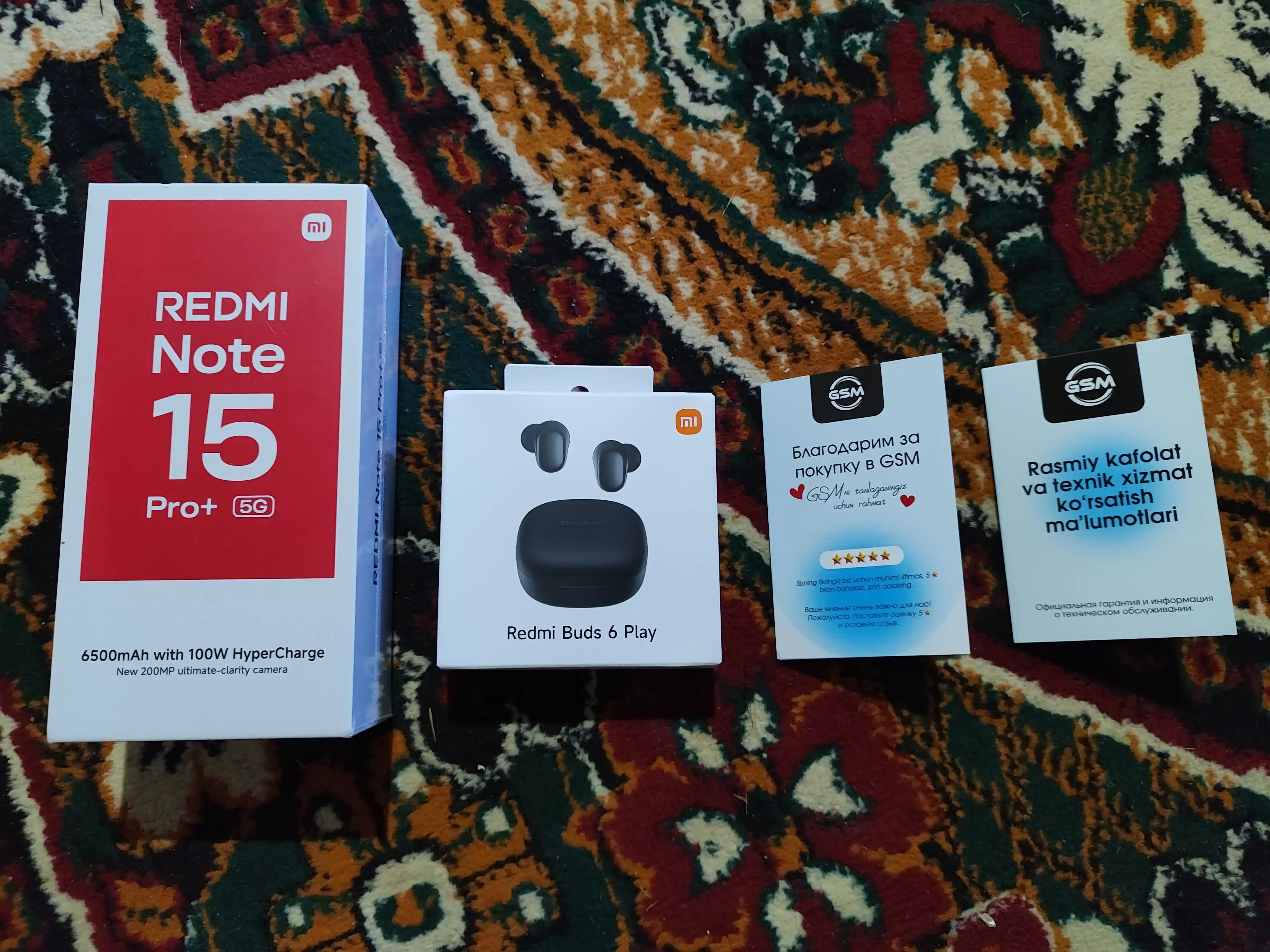 Смартфон Xiaomi Redmi Note 15 Pro+ 5G, 200MP 6500mAh 100W