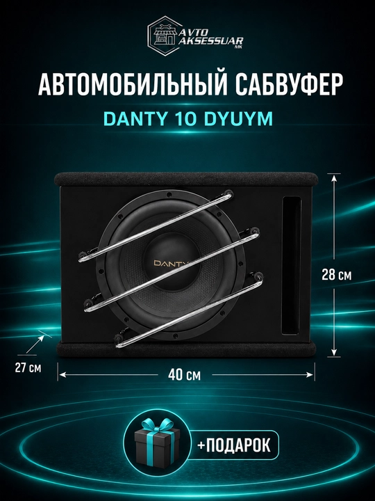 Avtomobil пищалка kalonka DANTY T1, 3.5 sm, qora, yuqori chastotali akustika to‘plami - 