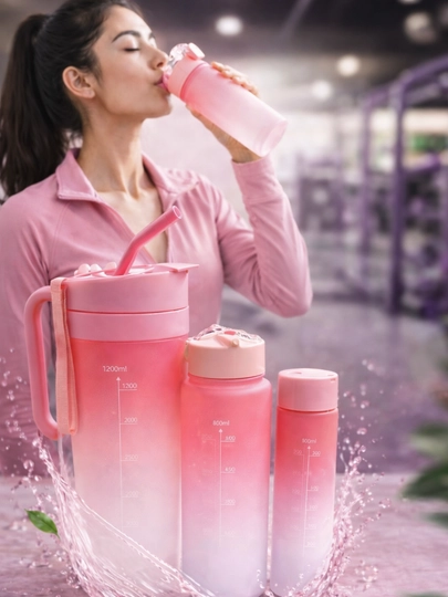 Бутылка для воды, спортивная бутылка для воды, фитнес бутылка, набор бутылок для воды