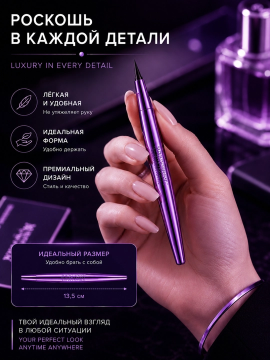 Подводка-фломастер для глаз,  MAYCHEER Waterproof Eyeliner Wonder Drawing
