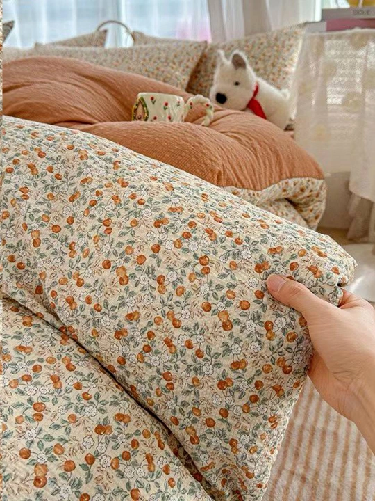Комплект постельного белья двух спальный, из хлопок