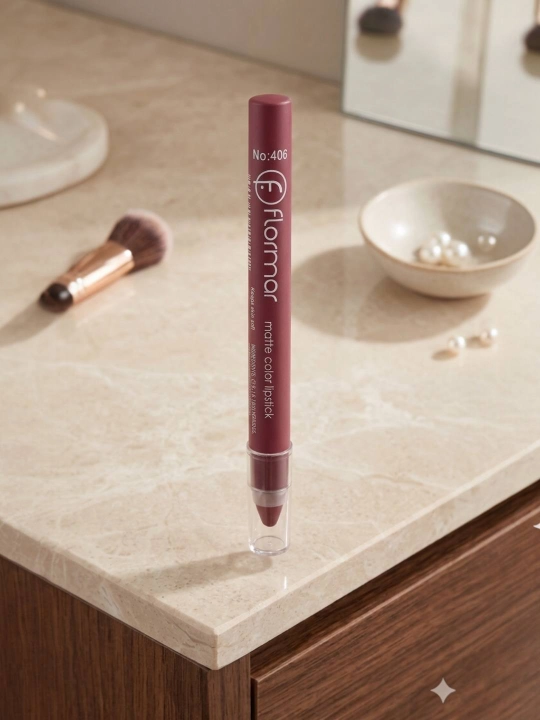 Flormar No406 mat rangli lab bo‘yog‘i-qalami (Matte Color Lipstick) - 