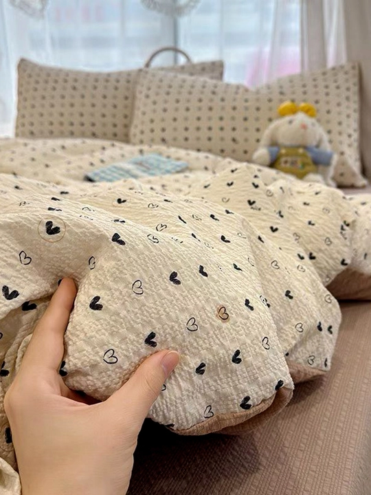 Комплект постельного белья двух спальный, из хлопок