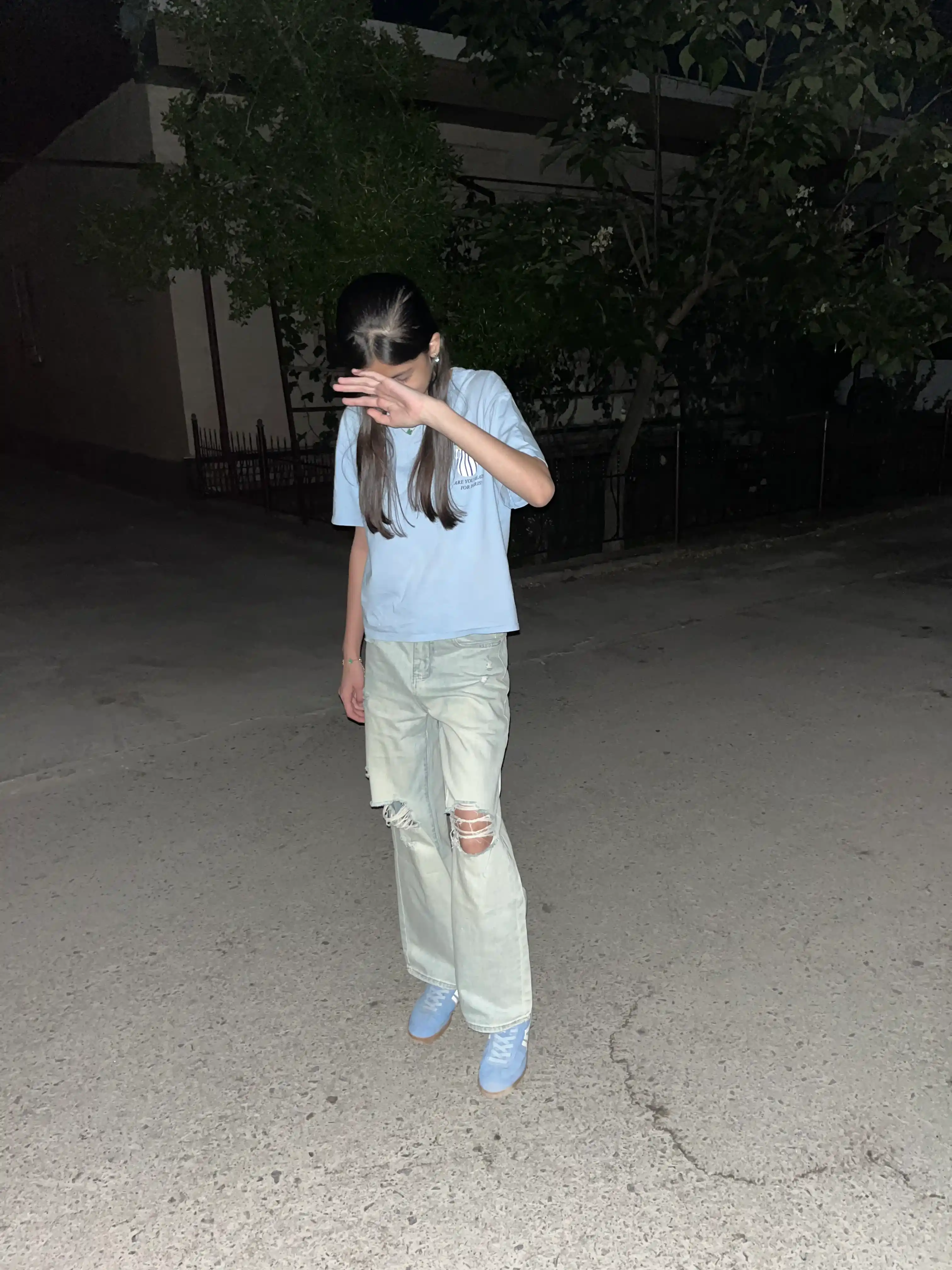 Ayollar jinsi baggy Y2K, oversize keng shim, yuqori bel, erkin kesim, paxta jinsi