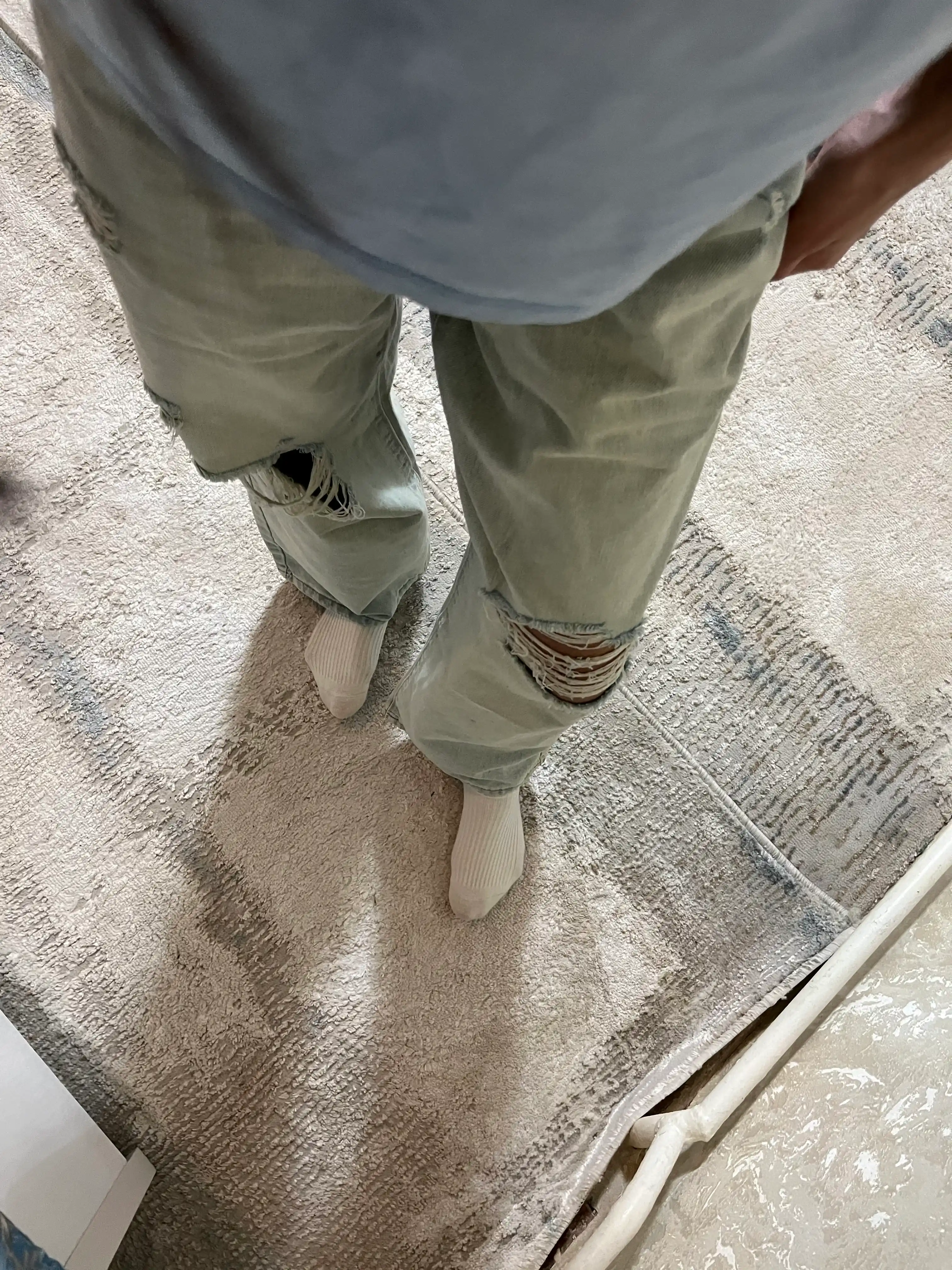 Ayollar jinsi baggy Y2K, oversize keng shim, yuqori bel, erkin kesim, paxta jinsi