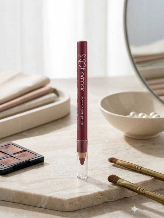 Flormar Matte Color Lipstick №404 — Lablaringiz uchun nafis mat jozibasi - 