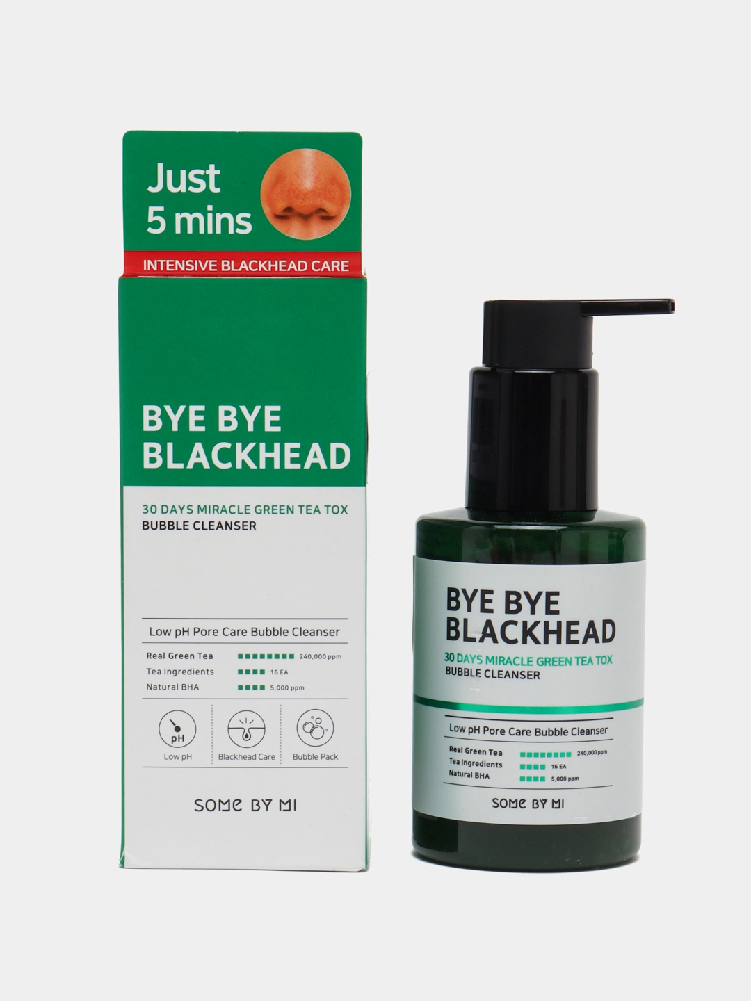 Очищающее средство против черных точек Some By Mi Bye Blackhead Miracle Gren Tea Tox - 