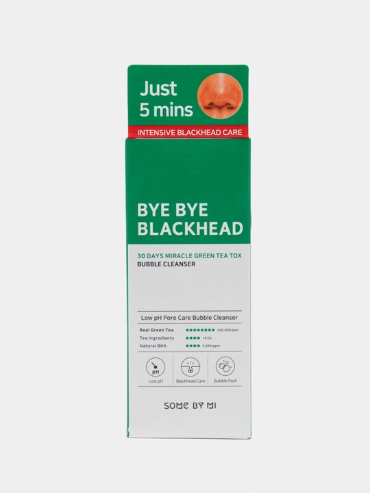 Очищающее средство против черных точек Some By Mi Bye Blackhead Miracle Gren Tea Tox