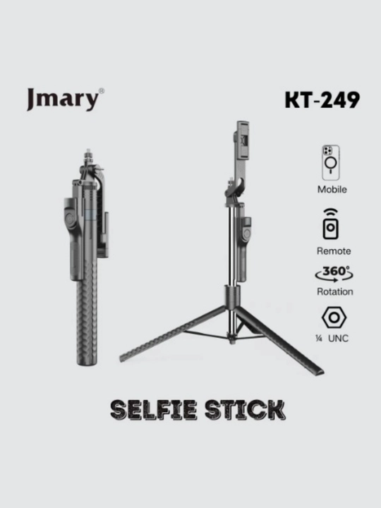 Jmary KT-249 Selfie Stick Tripod — профессиональный селфи штатив с Bluetooth пультом
