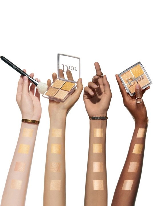 Золотое сияние для макияжа лица Dior Backstage Glow Face Palette 003 Pure Gold хайлайтер