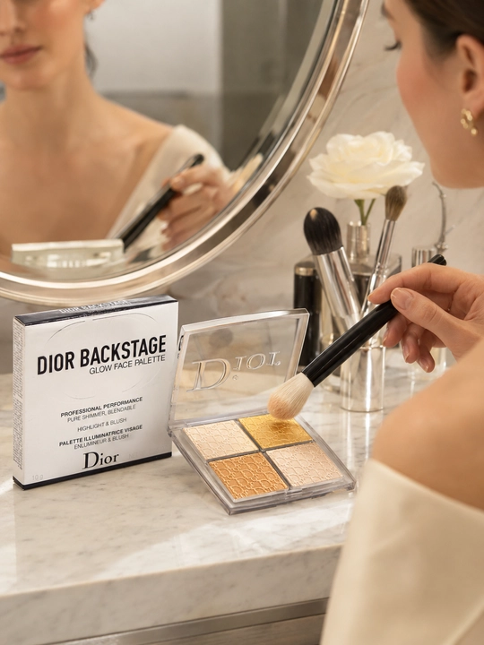 Золотое сияние для макияжа лица Dior Backstage Glow Face Palette 003 Pure Gold хайлайтер