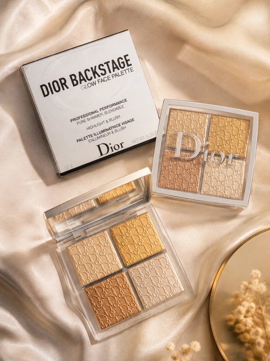 Золотое сияние для макияжа лица Dior Backstage Glow Face Palette 003 Pure Gold хайлайтер