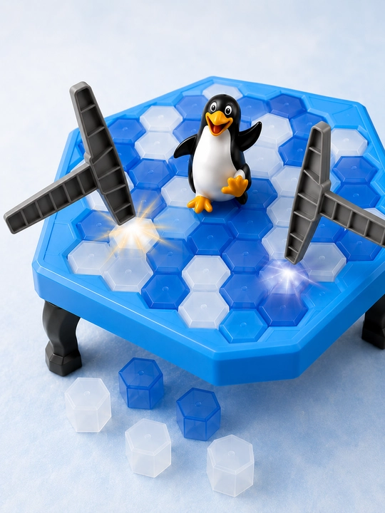 Настольная игра «Ice Hockey» (пингвины), 3+