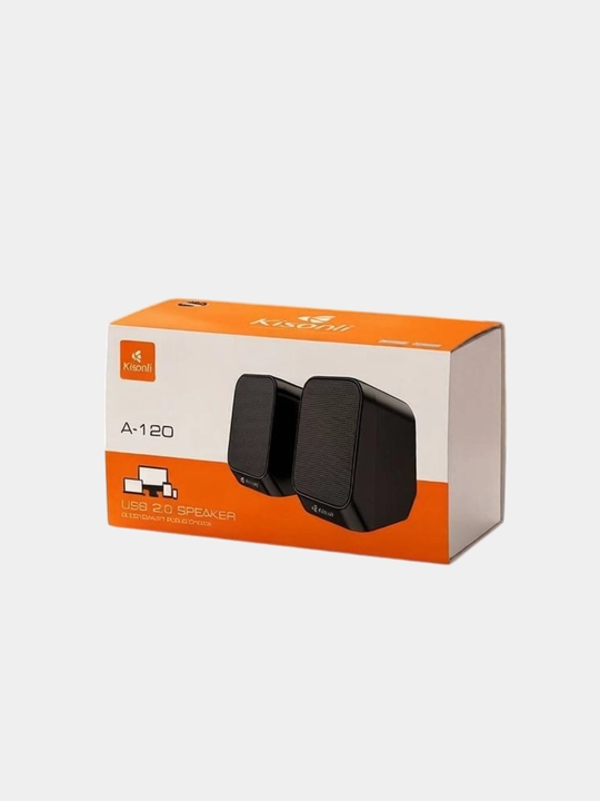 Компьютерные колонки Kisonli A-120 – 6W, 2.0 Stereo, питание от USB