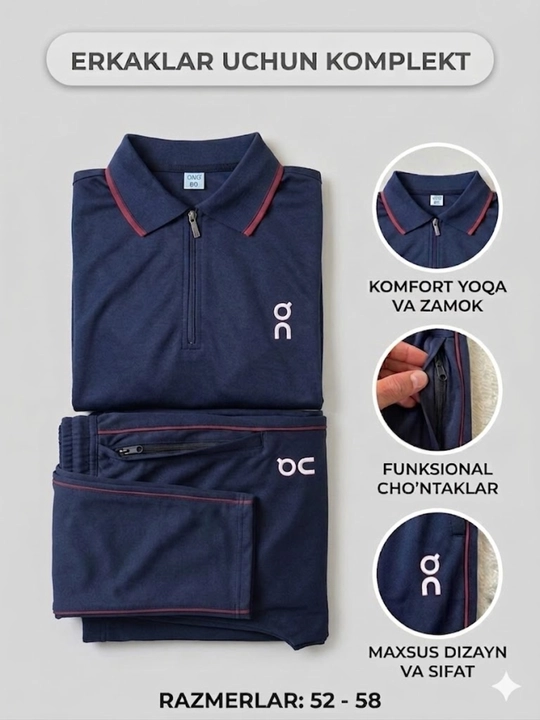 Erkaklar to'plami, Ikki qismli, kundalik kiyim, bahor-yoz uchun