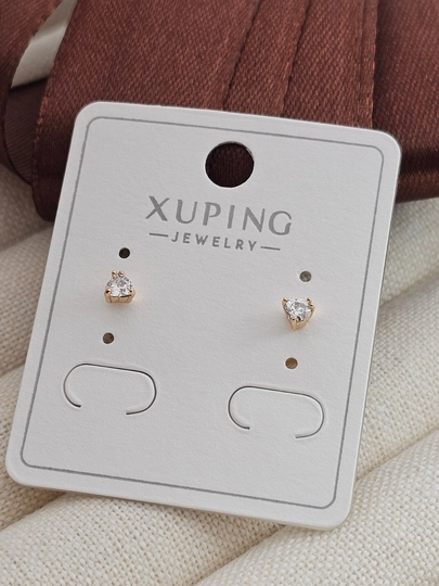 Женские серьги золотого цвета, бренд Xuping — LESHOES-XUP001-ВИШН