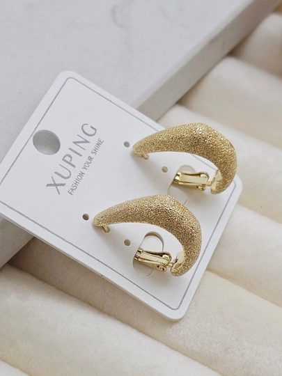 Женские серьги золотого цвета, бренд Xuping — LESHOES-XUP001-КОРРОЗ