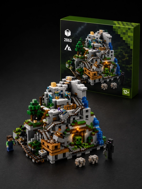 Konstruktor Minecraft — Tog‘ qal’asi, 2863 dona, 12+