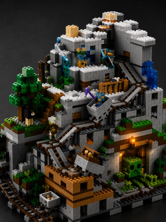 Konstruktor Minecraft — Tog‘ qal’asi, 2863 dona, 12+