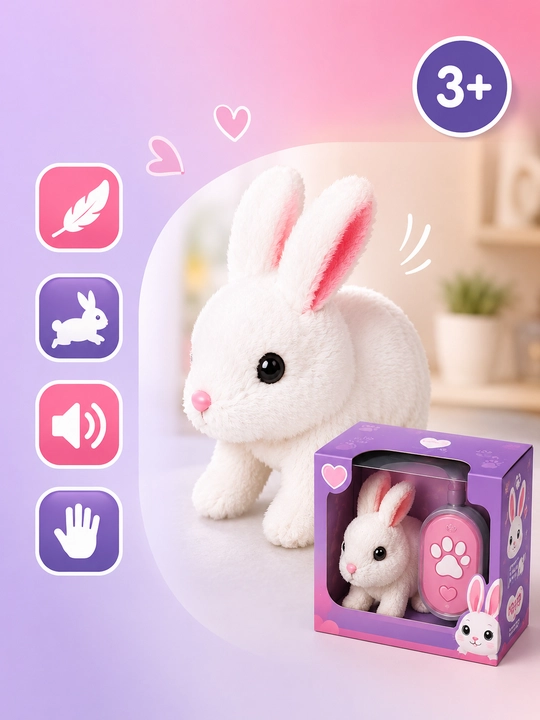 Interaktiv yumshoq o‘yinchoq “Plush Pet” — harakatlanuvchi va ovozli