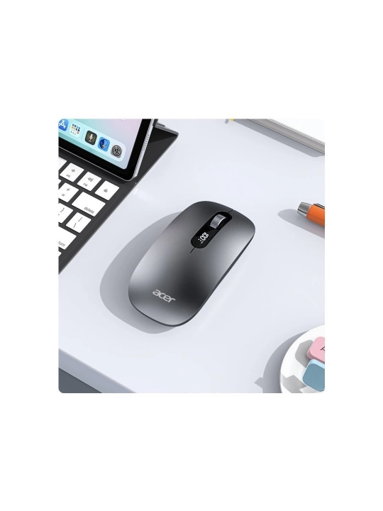 Acer OMW311 simsiz sichqoncha, Bluetooth + 2.4G, Type-C, 1600 DPI,shovqinsiz tugmalar